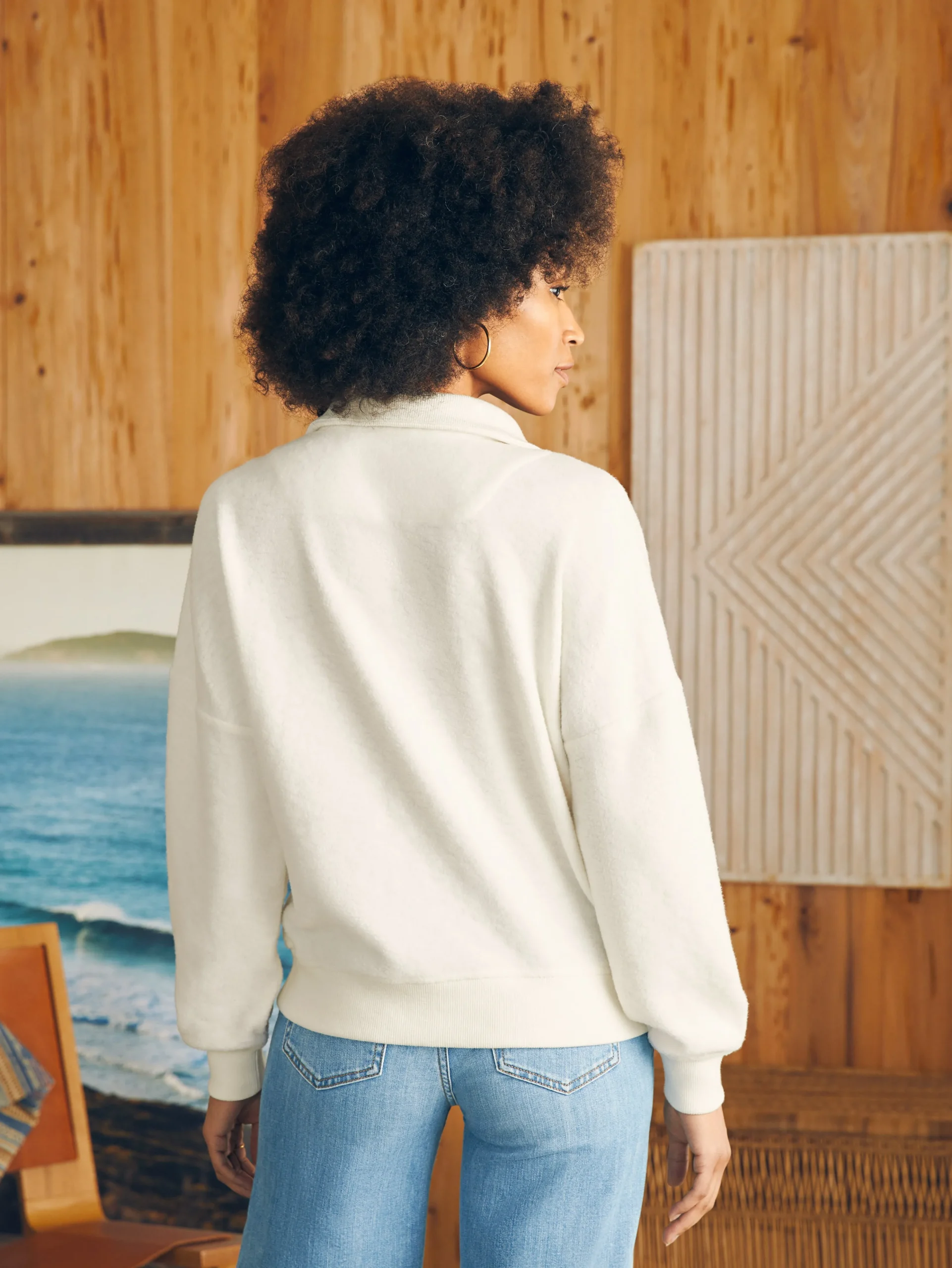 Clearance Beach Fleece Quarter Zip - Women Hoodies & Sweatshirts