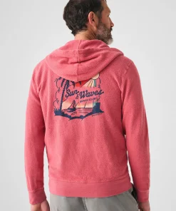 Hot Beach Fleece Zip Hoodie - Hoodies & Sweatshirts