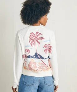 Best Cabana Towel Terry Crew - Women Hoodies & Sweatshirts