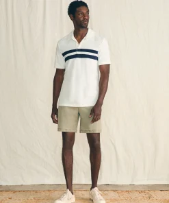 Discount Cabana Towel Terry Surf Stripe Polo Shirt - Polo Shirts