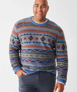 Clearance Doug Good Feather Fair Isle Sweater - Sweaters