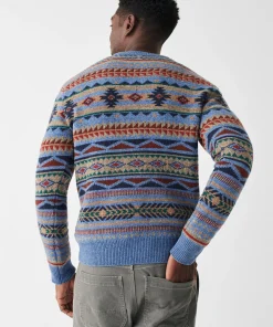 Clearance Doug Good Feather Fair Isle Sweater - Sweaters