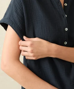 Best Dream Cotton Gauze Desmond Top - Women Shirts & Tops