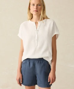 New Dream Cotton Gauze Desmond Top - Women Shirts & Tops