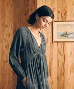 Hot Dream Cotton Gauze Sirene Midi Dress - Women Dresses