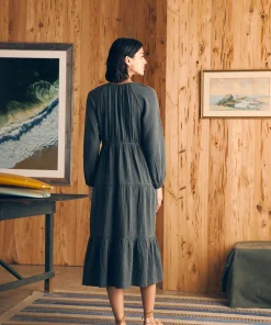 Hot Dream Cotton Gauze Sirene Midi Dress - Women Dresses