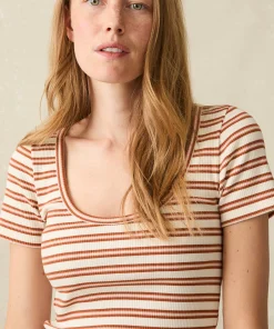 Online Freestyle Rib Knit Tee - Women T-Shirts