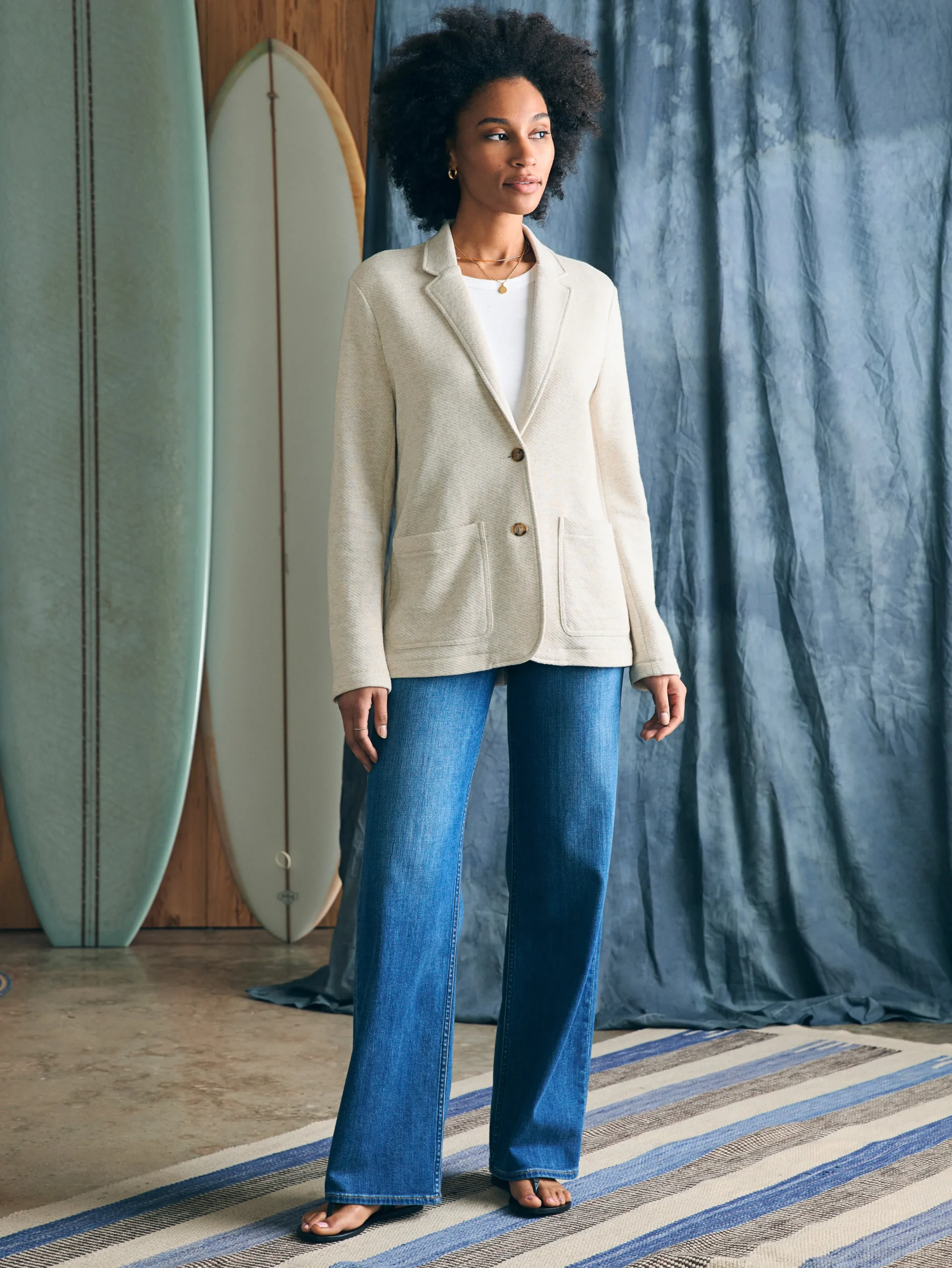 Best Inlet Knit Blazer - Women Blazers & Outerwear