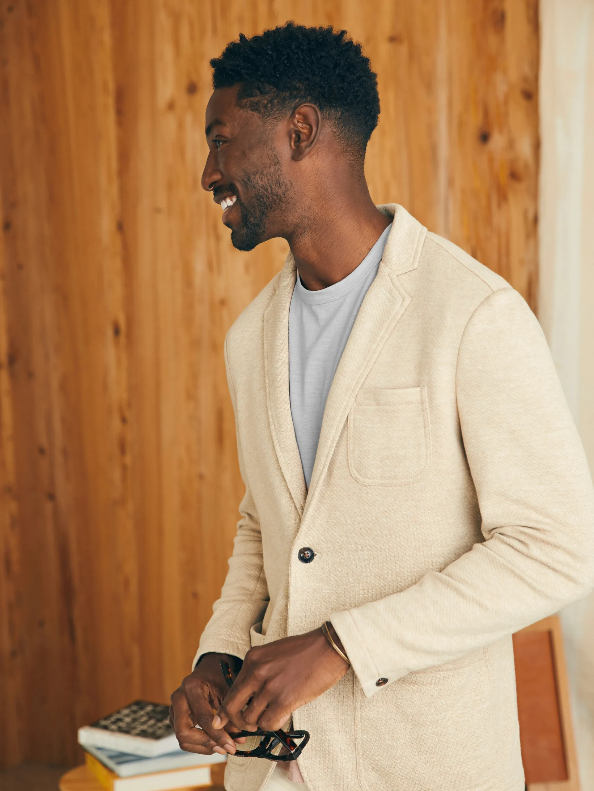 Online Inlet Knit Blazer (Short) - Blazers