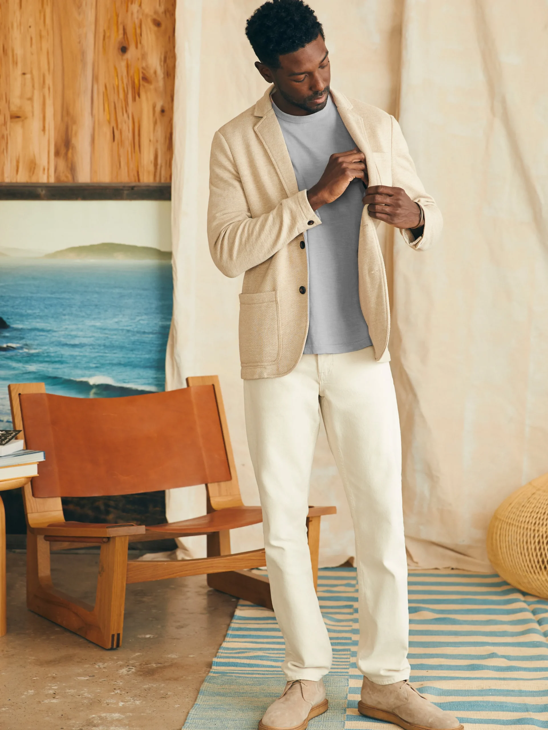 Online Inlet Knit Blazer (Short) - Blazers