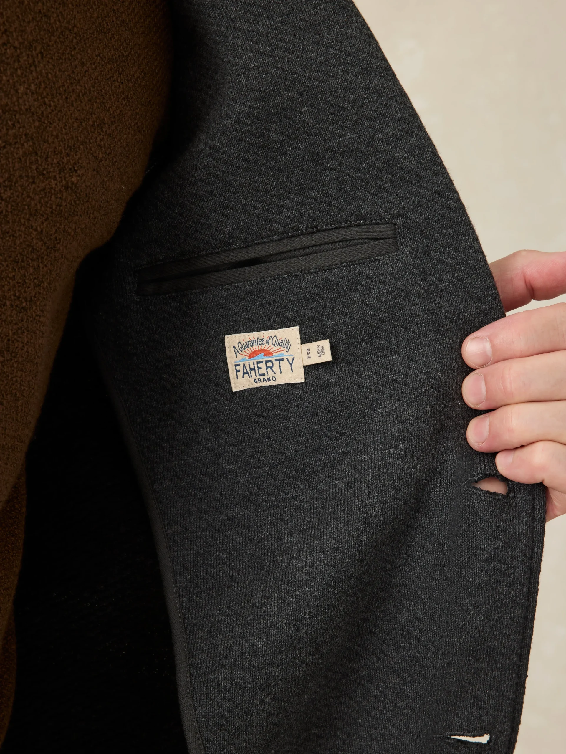 Fashion Inlet Knit Blazer (Tall) - Blazers