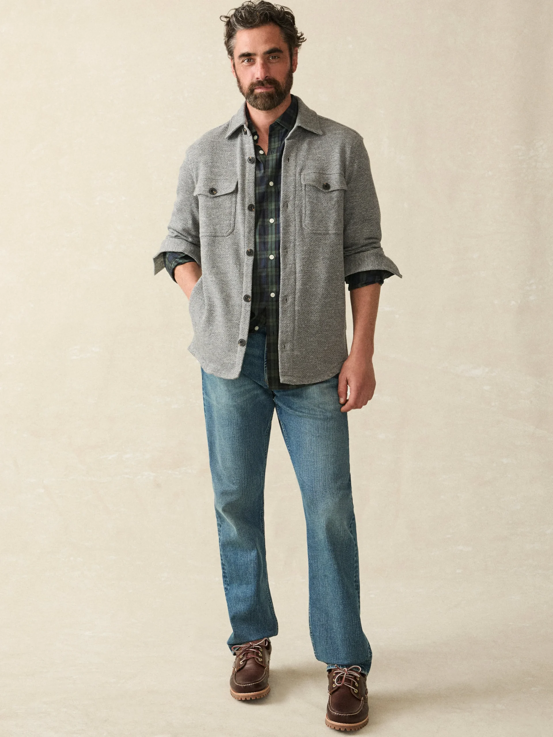 Clearance Inlet Knit CPO - Jackets & Vests