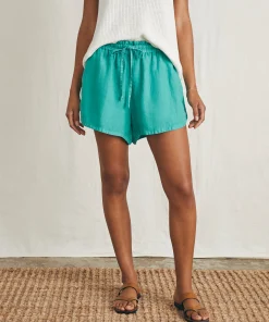 New Laguna Linen Tie Waist Short - Women Shorts & Skirts