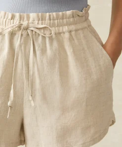 Fashion Laguna Linen Tie Waist Short - Women Shorts & Skirts