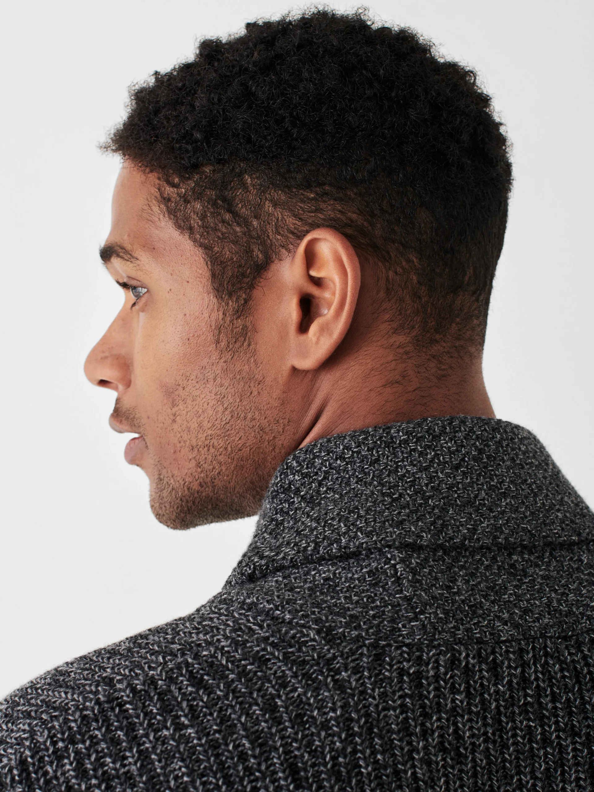 Clearance Marled Cotton Cardigan - Sweaters