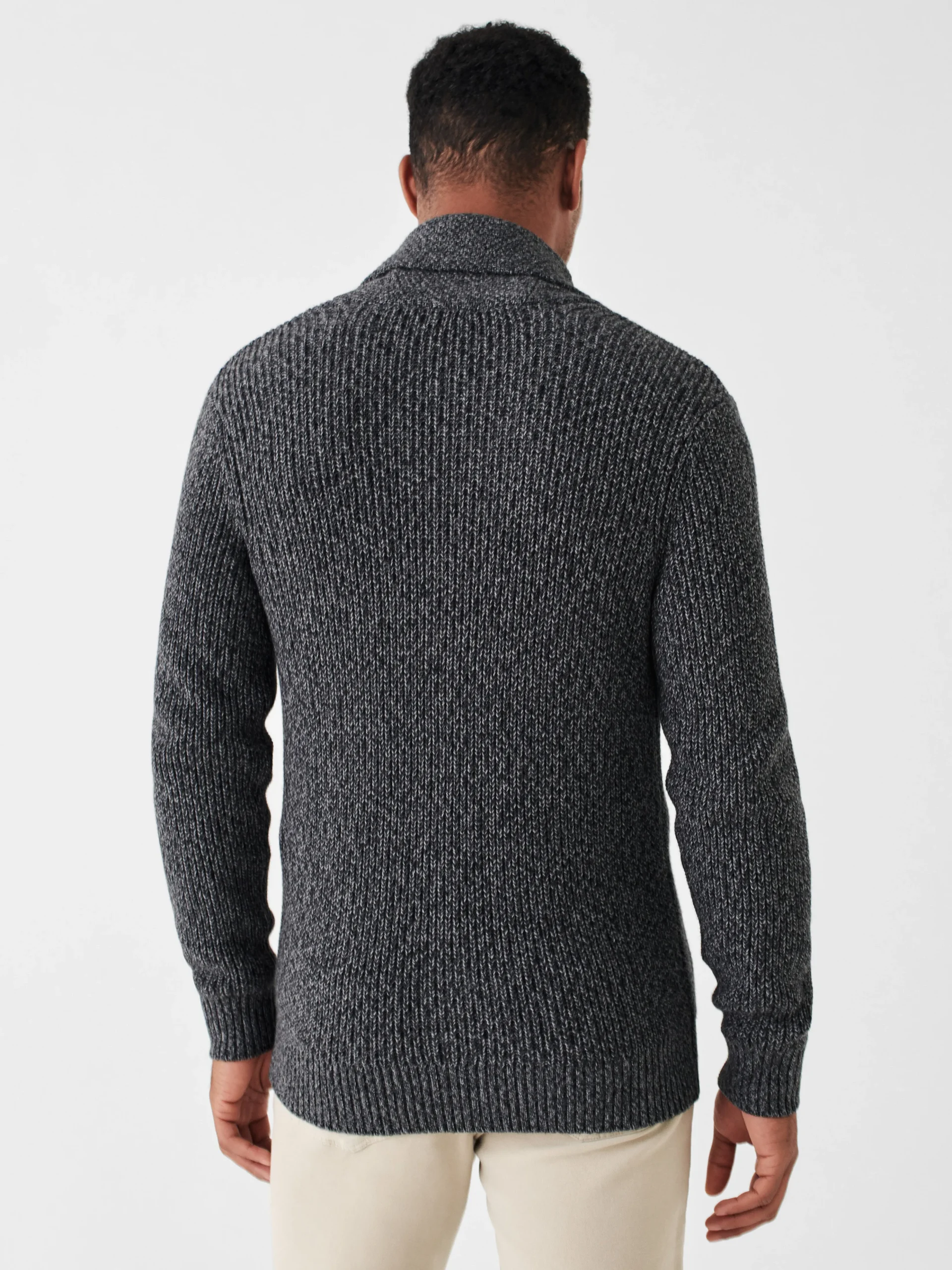 Clearance Marled Cotton Cardigan - Sweaters