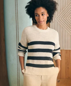 Fashion Miramar Linen Crew Sweater - Women Sweaters