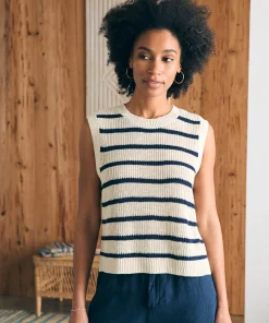 Hot Miramar Linen Muscle Tank - Women Sweaters