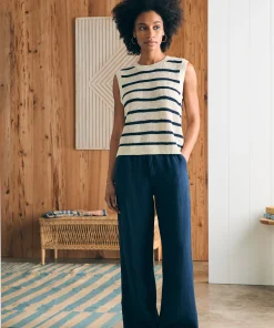 Hot Miramar Linen Muscle Tank - Women Sweaters