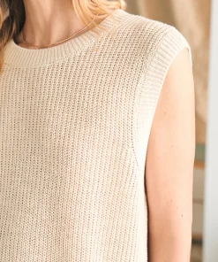 Hot Miramar Linen Muscle Tank - Women Sweaters