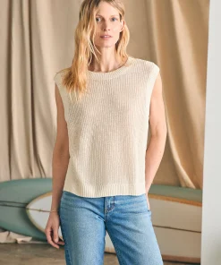 Hot Miramar Linen Muscle Tank - Women Sweaters