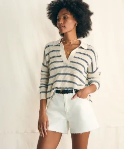 Online Miramar Linen Polo - Women Sweaters