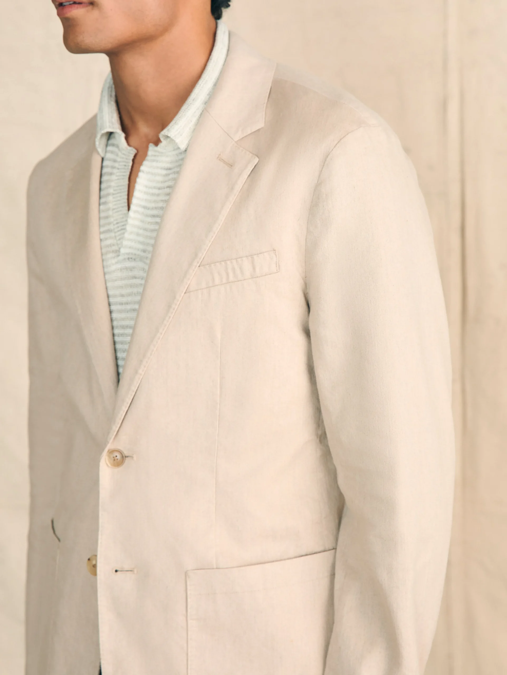 Fashion Movement™ Flex Linen Blazer - Blazers
