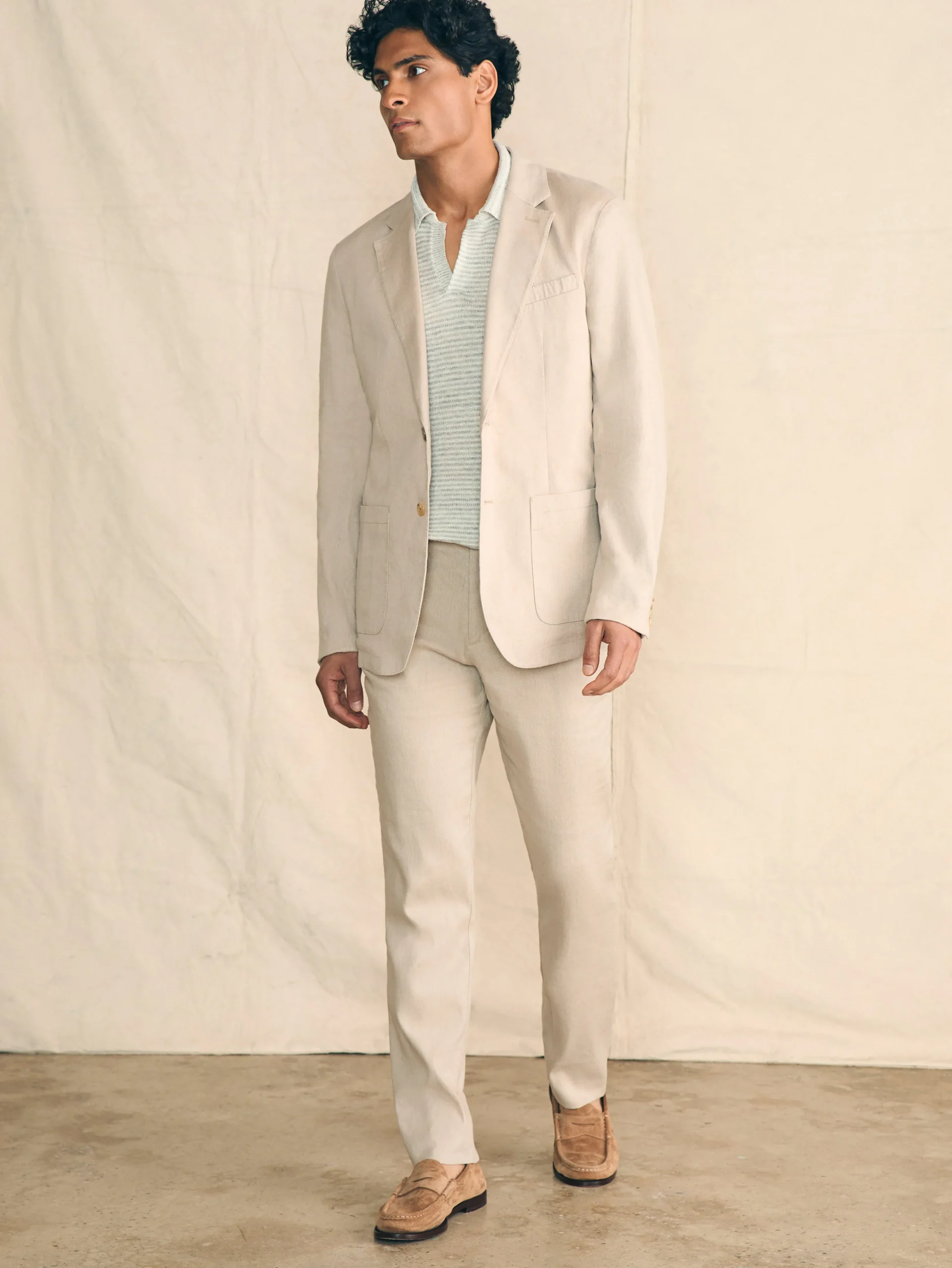 Fashion Movement™ Flex Linen Blazer - Blazers