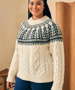Online Native Knitter Frost Fair Isle Crew - Women Sweaters