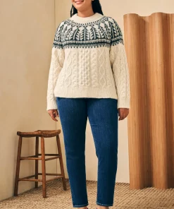 Online Native Knitter Frost Fair Isle Crew - Women Sweaters