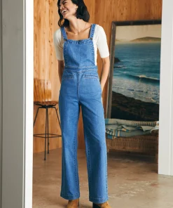 Clearance Organic Cotton Denim Sienna Jumpsuit - Women Dresses|Overalls & Jumpsuits