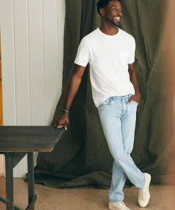 Hot Organic Cotton Slim Straight Denim (32" Inseam) - Pants