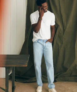 Hot Organic Cotton Slim Straight Denim (32