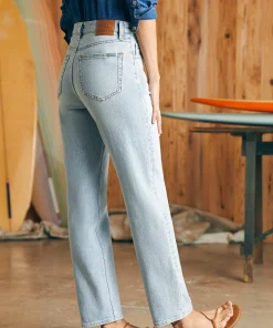 Hot Organic Cotton Slim Straight Denim - Women Pants|Jeans