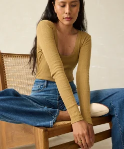 Clearance Pacific Pointelle Scoop Neck - Women T-Shirts