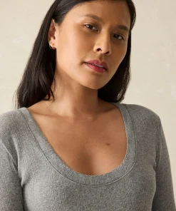 Hot Pacific Pointelle Scoop Neck - Women T-Shirts