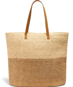 Outlet Raffia Colorblock Tote - Women Swim|Bags