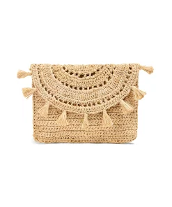 Hot Raffia Tassel Clutch - Women Swim|Bags