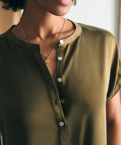 Hot Sandwashed Silk Desmond Top - Women Shirts & Tops