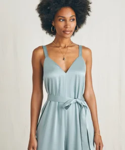 Online Sandwashed Silk Jumpsuit - Women Dresses|Overalls & Jumpsuits