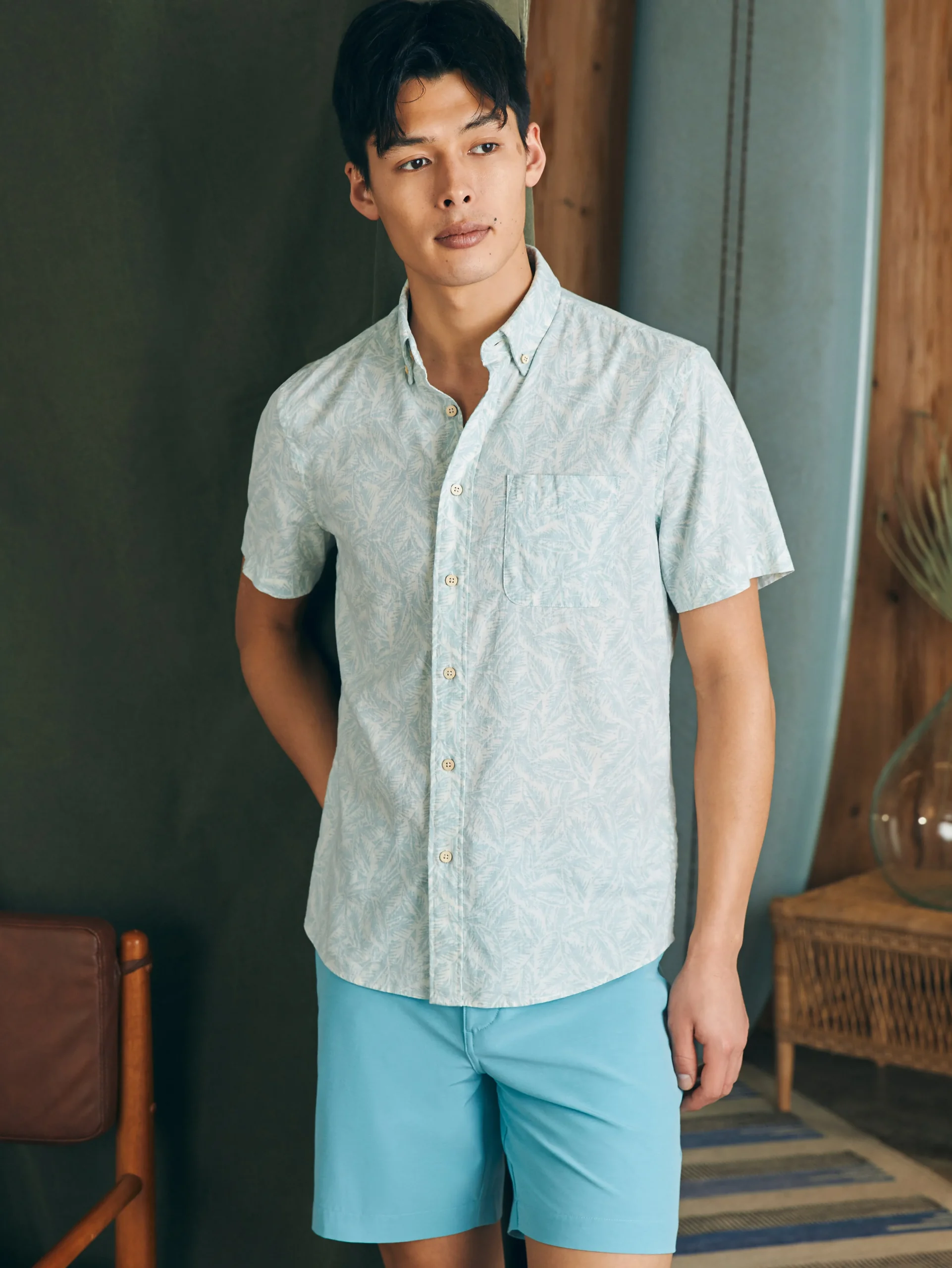 Fashion Short-Sleeve Breeze Shirt - Shirts