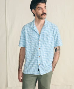 Hot Short-Sleeve Cabana Towel Terry Shirt - Shirts