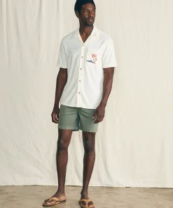 Outlet Short-Sleeve Cabana Towel Terry Shirt - Shirts