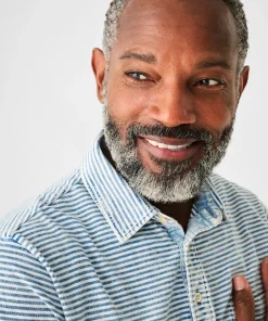 Discount Short-Sleeve Indigo Polo Shirt - Polo Shirts|T-Shirts & Henleys