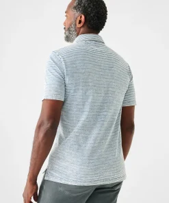 Discount Short-Sleeve Indigo Polo Shirt - Polo Shirts|T-Shirts & Henleys