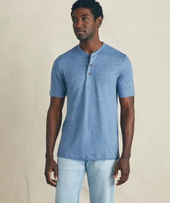 New Short-Sleeve Linen Henley - T-Shirts & Henleys
