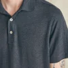 Hot Short-Sleeve Linen Polo - Polo Shirts