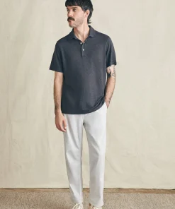Hot Short-Sleeve Linen Polo - Polo Shirts