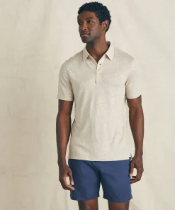 Clearance Short-Sleeve Linen Polo - Polo Shirts