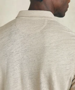 Clearance Short-Sleeve Linen Polo - Polo Shirts